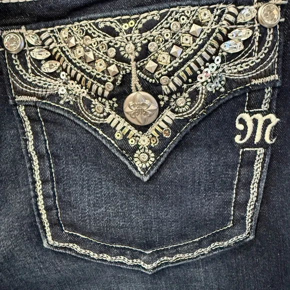 Miss Me - Dark Wash Boot Cut Jeans - 31/32 - Picture 5 of 7